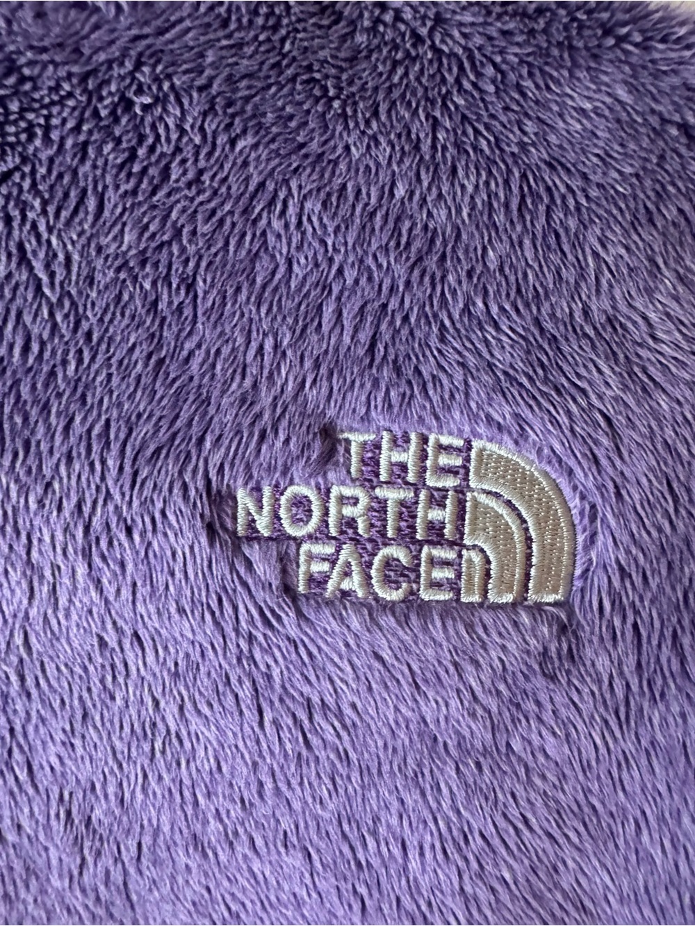 Women’s The North Face Purple Fleece Jacket XL - Picture 4 of 6
